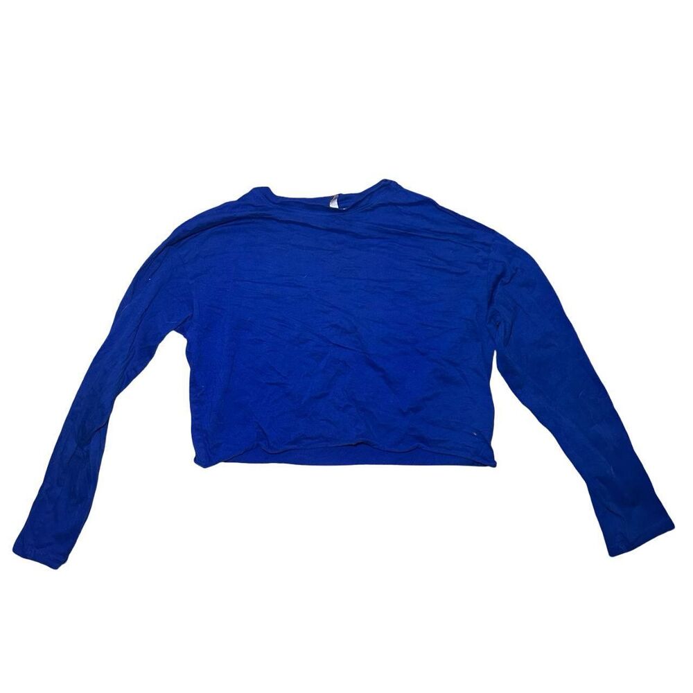 H-m Women's Blue and Navy Crop-top